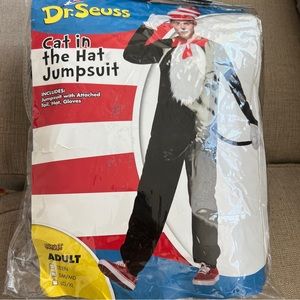 ❌SOLD ❌Cat in the Hat Costume jumpsuit size ADULT XS /TEEN